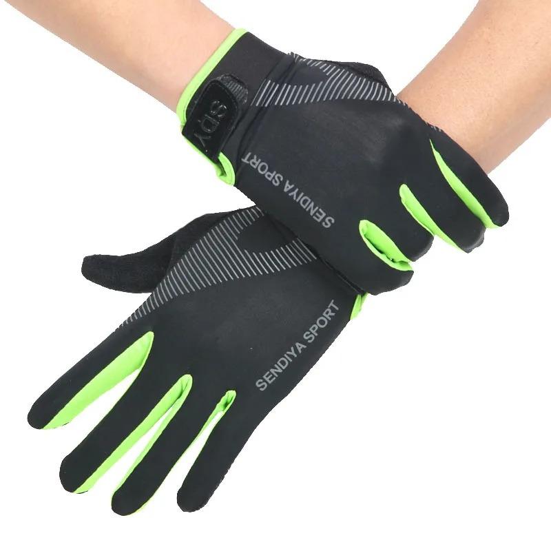 Outdoor Sports Ice Silk Touch Screen Riding Gloves for Men Women Breathable Glove Elastic Motocross Gloves for Cycling Driving