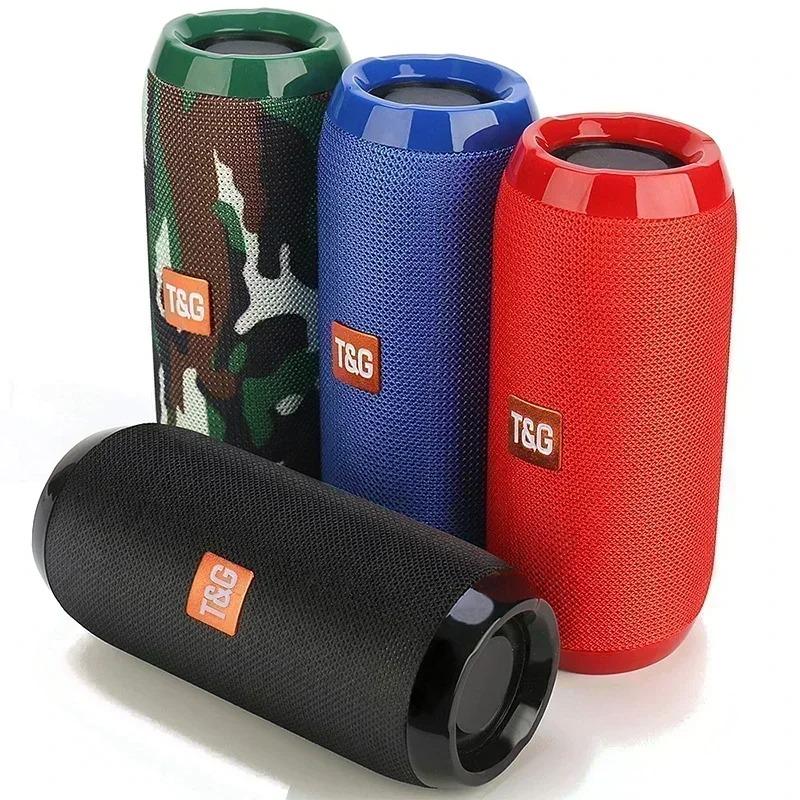 Portable Speaker Wireless Bluetooth-compatible Subwoofer Outdoor Waterproof Loudspeaker Stereo Surround Support FM RadioTF Audio Button Cable