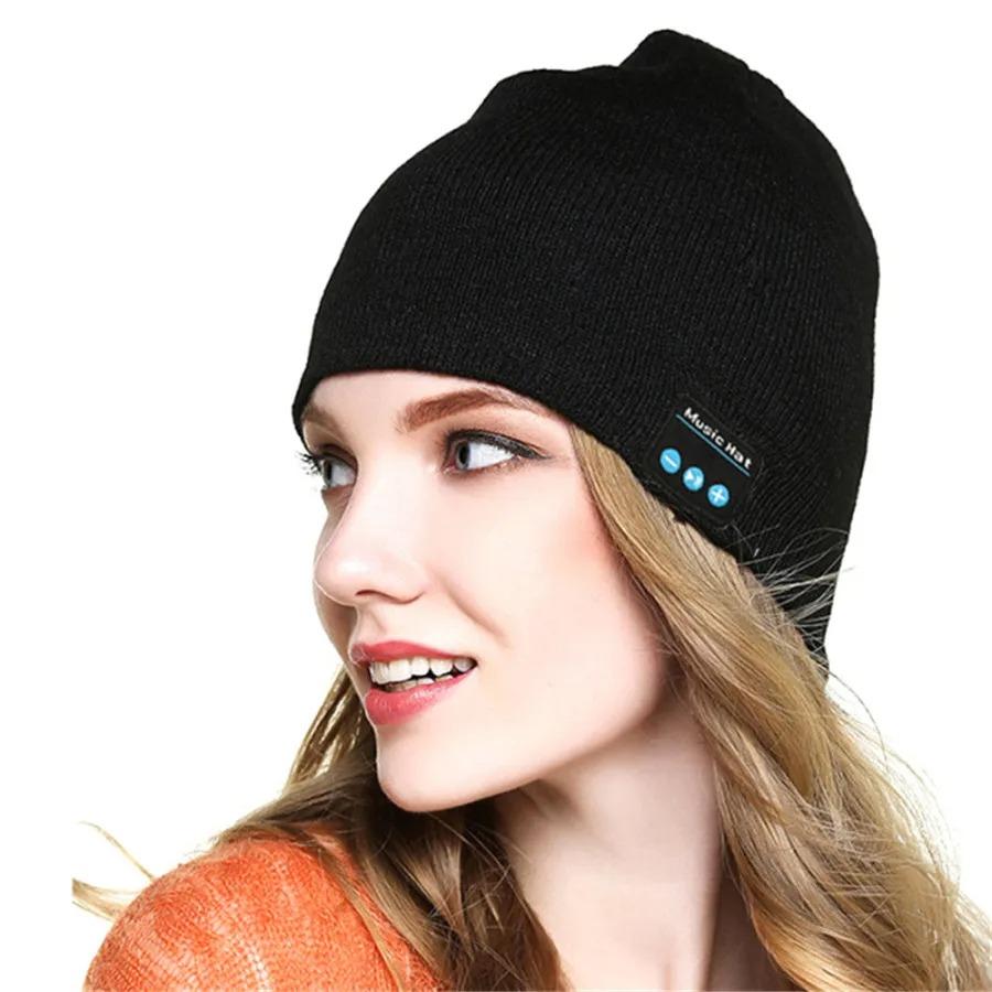 Bluetooth Headphone Wireless Smart Cap Headset Warm Beanie Speaker Hunting Camping Running Music Earphone Hat Rechargeable Audio Cable Charging Usb Earbud Electronic