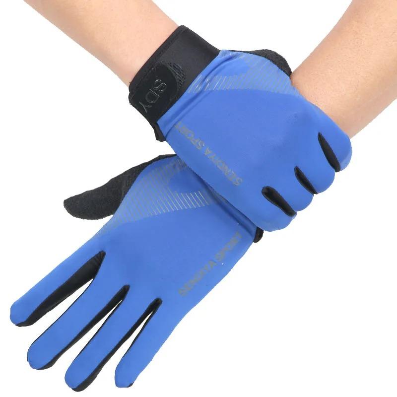 Outdoor Sports Ice Silk Touch Screen Riding Gloves for Men Women Breathable Glove Elastic Motocross Gloves for Cycling Driving