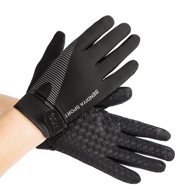 Outdoor Sports Ice Silk Touch Screen Riding Gloves for Men Women Breathable Glove Elastic Motocross Gloves for Cycling Driving