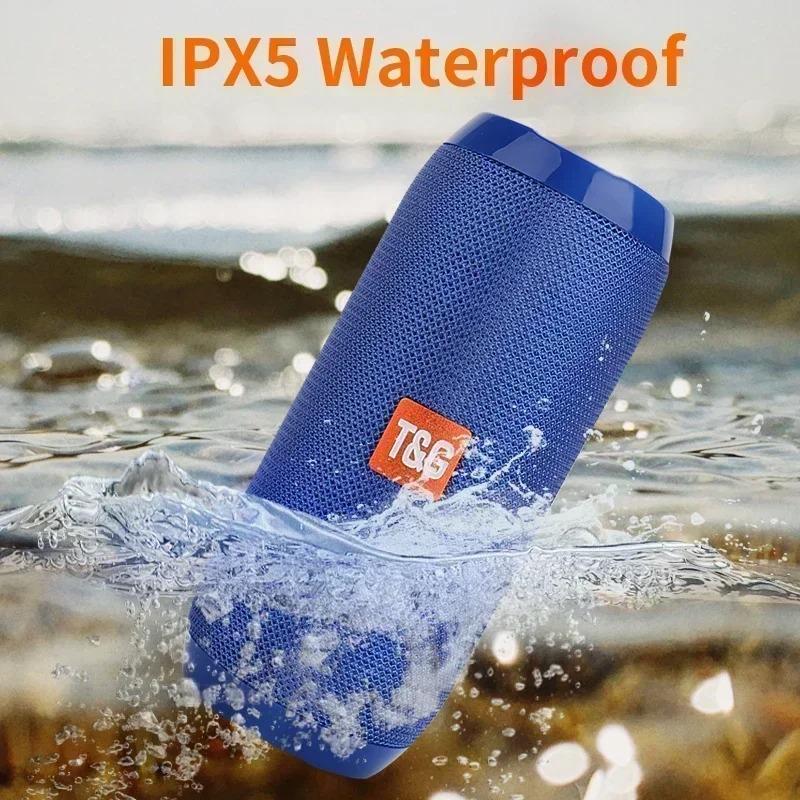 Portable Speaker Wireless Bluetooth-compatible Subwoofer Outdoor Waterproof Loudspeaker Stereo Surround Support FM RadioTF Audio Button Cable