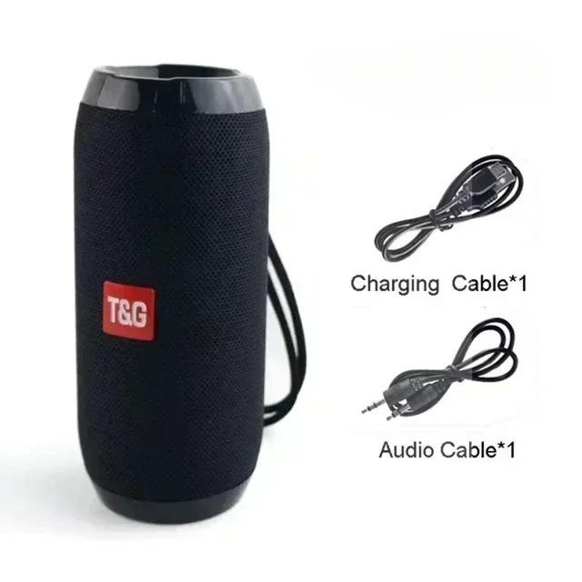 Portable Speaker Wireless Bluetooth-compatible Subwoofer Outdoor Waterproof Loudspeaker Stereo Surround Support FM RadioTF Audio Button Cable