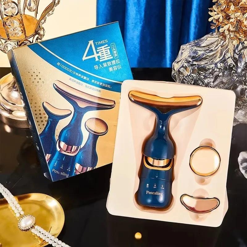 3-in-1 Facial Massager, Lifting and Firming Neck, Slimming Face, and Skin Rejuvenation Home Use Facial Massager, Beauty Tool.